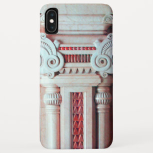 赤エレガント芸術的白ファンタジーデコール iPhone XS MAXケース