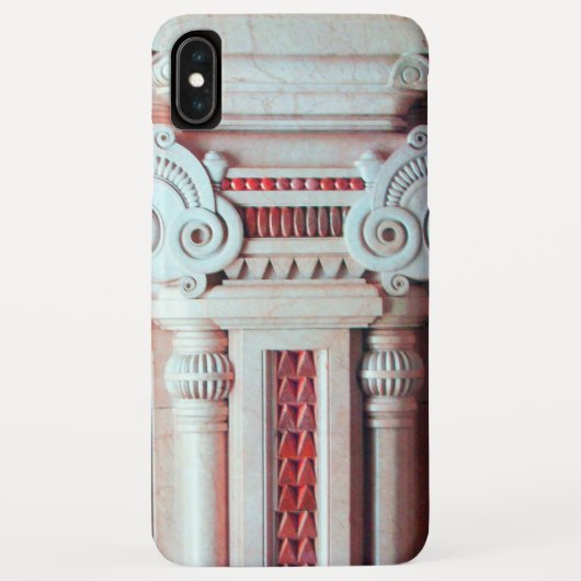 赤エレガント芸術的白ファンタジーデコール Case-Mate iPhoneケース (裏面)