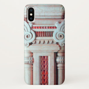 赤エレガント芸術的白ファンタジーデコール iPhone X ケース