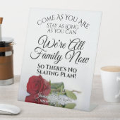 赤エレガント薔薇オープンシー結婚ズ 台座サイン (インサイチュ)