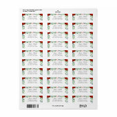 赤エレガント赤面バラグ結婚リーズ ラベル (フルシート)