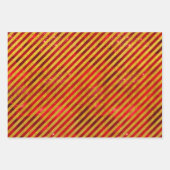 赤エレガント金ゴールドクリスマスオーナメント休暇 ラッピングペーパーシート (正面3)