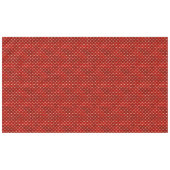 赤エレガント金ゴールドジンガーブレッドクリスマス テーブルクロス (正面(横))