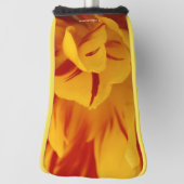 赤エレガント金ゴールドフローラモンセルラチューリップフラワー ゴルフヘッドカバー (回転90)