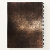 赤エレガント金ゴールドホログラフィー ノートブック (裏面)