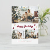 赤エレガント金ゴールドポーズフォトハッピーハウデイ シーズンカード (スタンド正面)