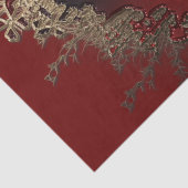 赤エレガント金ゴールドモダンハートクリスマス 薄葉紙 (詳細)