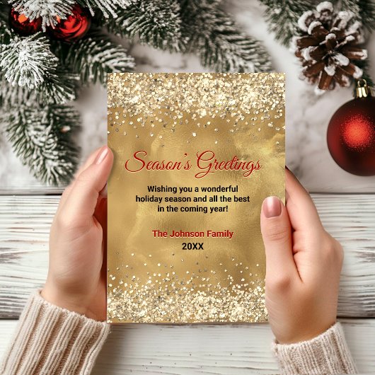 赤エレガント金ゴールド大理石アートクリスマス新年