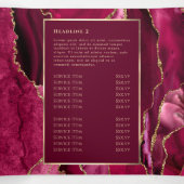 赤エレガント金ゴールド瑪瑙3折パンフレット 三つ折りカード (内部中)