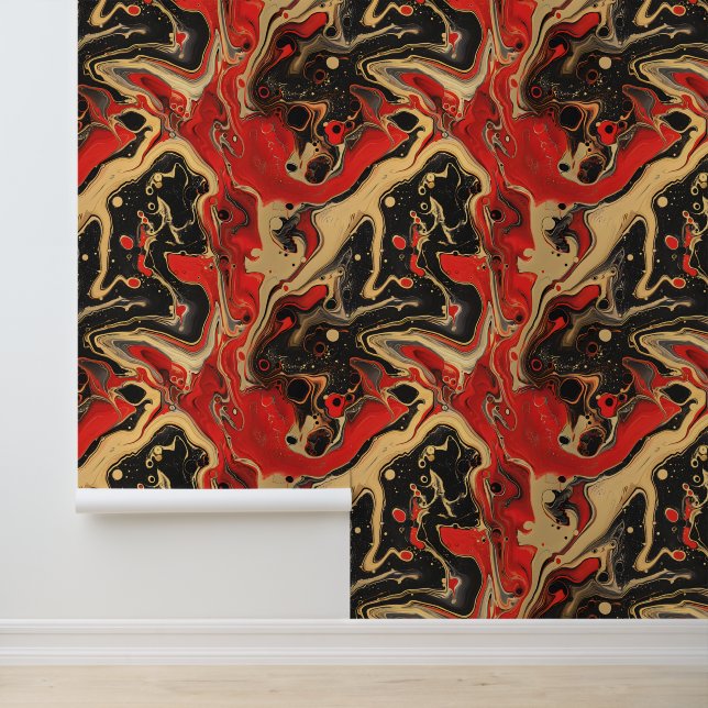 赤エレガント金ゴールド黒大理石 壁紙 (アプリケーション)