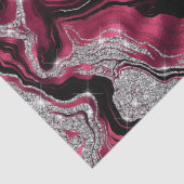 赤エレガント銀グリッターアゲート誕生日 薄葉紙 (詳細)