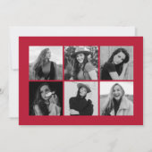 赤エレガント院卒業12写真部卒業 案内状 (裏面)