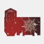 赤エレガント雪の結婚結晶 フェイバーボックス (折り畳みなし)