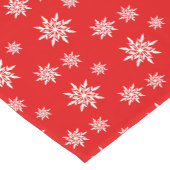 赤エレガント雪 ショートテーブルランナー (コーナー)