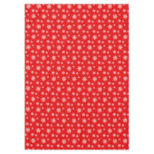 赤エレガント雪 テーブルクロス (正面)