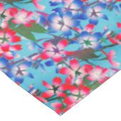 赤エレガント青・白フラワーアクア テーブルクロス (アングル)