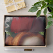 赤エレガント髪のクリスマスレディ 薄葉紙 (ギフト)