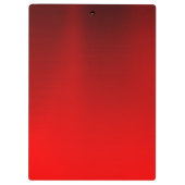 赤エレガント黒金ゴールドグリッターモノグラム クリップボード (裏面)