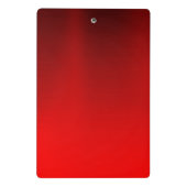 赤エレガント黒金ゴールドグリッターモノグラム ミニクリップボード (裏面)