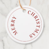 赤エレガント(鳥)ショウジョウコウカンチョウクリスマスギフトラベル フェイバータグ (裏面)