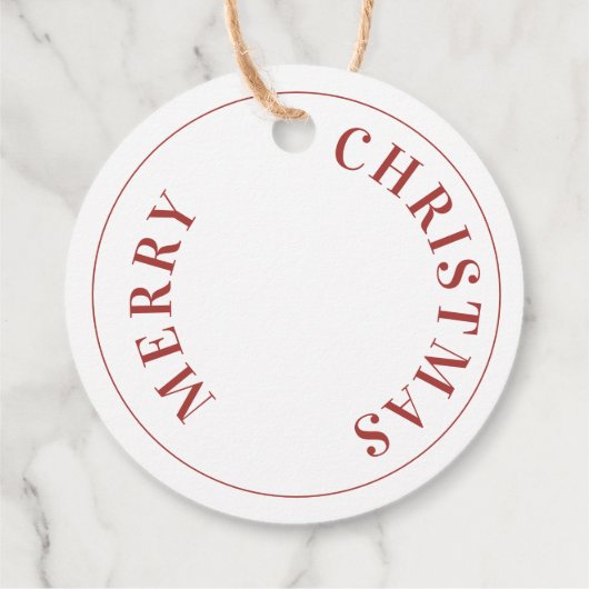 赤エレガント(鳥)ショウジョウコウカンチョウクリスマスギフトラベル フェイバータグ (裏面)