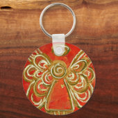 赤エンジェルキーチェーン キーホルダー (正面)