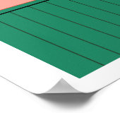 赤オニオンラグポスター ポスター (角)