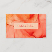 赤オモダンレンジ抽象芸術エレガント 紹介カード (正面)