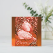 赤オレンジの白い鳩 招待状 (スタンド正面)