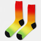 赤オレンジイエローグリーン ソックス (左)
