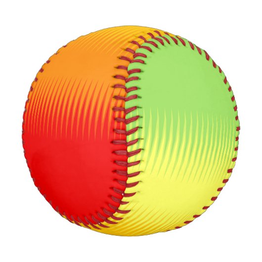 赤オレンジイエローグリーン 野球ボール (アングル)