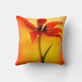 赤オレンジイエローチューリップフラワーチューリップフローラ クッション (裏面)