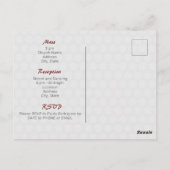 赤オレンジイエローフラワーアラビアンナイトキンセアニラ ポストカード (裏面)