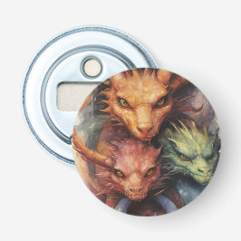 赤オレンジグリーンドラゴン 栓抜き