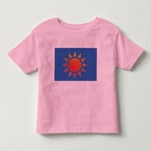 赤オレンジサンシャツ トドラーTシャツ (正面)