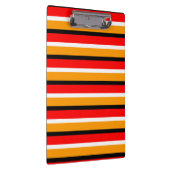 赤オレンジストライプ色のパターンデザイン クリップボード (右)