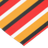 赤オレンジストライプ色のパターンデザイン テーブルクロス (アングル)