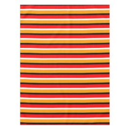 赤オレンジストライプ色のパターンデザイン テーブルクロス