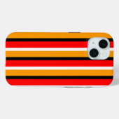 赤オレンジストライプ色のパターンデザイン Case-Mate iPhoneケース (裏面 (横))