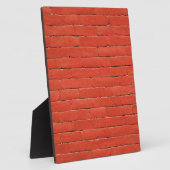 赤オレンジ色の壁 フォトプラーク (側面)