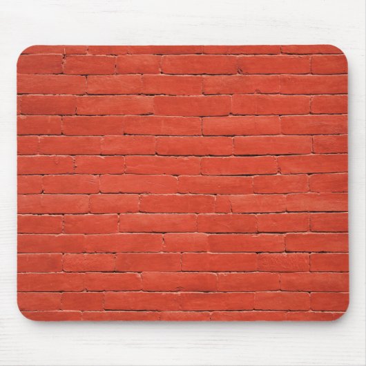 赤オレンジ色の壁 マウスパッド (正面)
