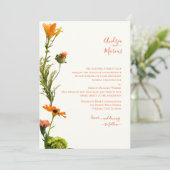 赤オレンジ色の新花 招待状 (スタンド正面)