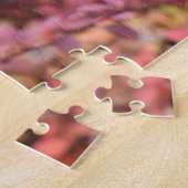 赤オレンジ色の秋葉紅葉自然写真 ジグソーパズル (側面)