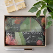 赤オレンジ色の開花グムナッツデコページ 薄葉紙 (ギフト)