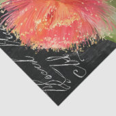 赤オレンジ色の開花グムナッツデコページ 薄葉紙 (詳細)