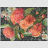 赤オレンジ色の開花グムナッツデコページ 薄葉紙 (正面)