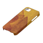 赤オレンジ色の黄絵画色抽象芸術デザイン Case-Mate iPhoneケース (下部)