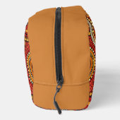 赤オレンジ色の黄色の先住民の部族模様 ドップキット (右)