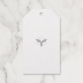 赤オレンジ色 オレンジ語 ギフトタグ (裏面)