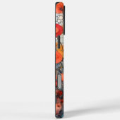 赤オレンジ黄色の抽象的な花の名前 Case-Mate iPhoneケース (裏面 / 右)